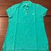American Eagle Outfitters Tops | Aeo Teal Polo Shirt | Color: Blue/Green | Size: L