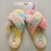 Jessica Simpson Shoes | Jessica Simpson Outdoor/Indoor Slippers | Color: Pink/Yellow | Size: Large Size 8 To 9