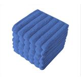 Gracie Oaks Fralick 6 Piece Turkish Cotton Washcloth Set 13" x 13" Turkish Cotton in Blue | Wayfair 09D237004C774B31872955CEE6959AD3