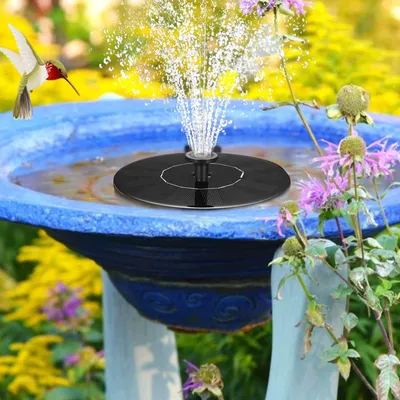 Fontaine à Eau Solaire pour Piscine et Étang Cascade Décoration de Jardin Bain d'Oiseaux