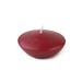 Jeco Inc. Ruby Unscented Floating Candle Paraffin, Cotton in Red | 1.5 H x 3 W x 3 D in | Wayfair CFZ-053_12_0