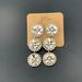 J. Crew Jewelry | J Crew Crystal Burst Earrings Style | Color: Silver | Size: Os