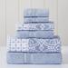 Red Barrel Studio® Jehovany 6 Piece 100% Cotton Towel Set in Gray/Blue | 16 W in | Wayfair 0EE6ED2BAAE5414EBB9AC2A90659BC76