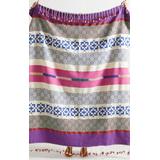 Anthropologie Bedding | Anthropologie Jabby Throw In Blue/Mauve/Natural | Color: Blue/Purple | Size: Os