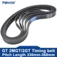 POWGE 10 pièces GT2 synchrone ceinture longueur 154 158 160 172 180 Largeur 3/6/9mm Dents 77 79 80