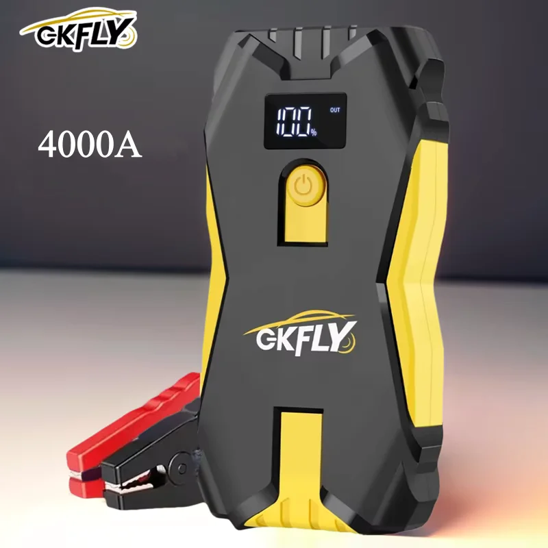 Démarreur de saut de voiture Portable 4000A, batterie externe Portable, Booster de batterie de voiture 12V, dispositif de démarrage de voiture pour essence Diesel 6,5l 5,0l