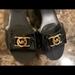 Michael Kors Shoes | Michael Kors Black Platform Heel | Color: Black/Gold | Size: 10