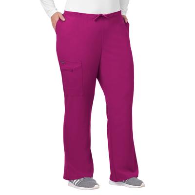 Plus Size Women's Jockey Scrubs Women's Favorite Fit Pant by Jockey Encompass Scrubs in Plum Berry (Size M(10-12))