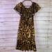 Lularoe Dresses | Lularoe Nwt Animal Print Shift Dress Small | Color: Black/Brown | Size: S