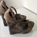 Burberry Shoes | Burberry Platform Wedges | Color: Black/Tan | Size: 9.5