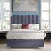 Everly Quinn Tufted Low Profile Platform Bed Upholstered/Velvet, Solid Wood in Gray | 65 H x 81 W x 86.5 D in | Wayfair
