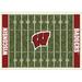 Imperial Wisconsin Badgers 5'4'' x 7'8'' Home Field Rug