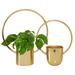 Juniper + Ivory Set of 2 11 In., 14 In. Glam Planter Gold Metal - Juniper + Ivory 51968