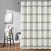 Farmhouse Stripe Shower Curtain Gray Single 72X72 - Lush Decor 16T005983