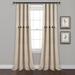 Farmhouse Button Stripe Yarn Dyed Woven Cotton Window Curtain Panels Linen 40X95 Set - Lush Decor 16T005410