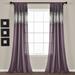 Shimmer Sequins Window Curtain Panels Purple/Black 42X84 Set - Lush Decor 16T005370