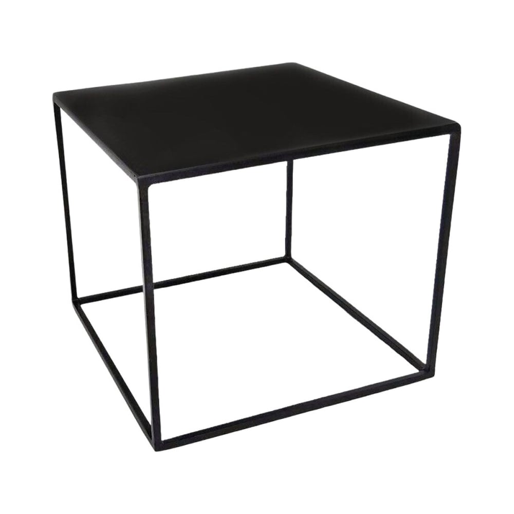 Bout de canapé carrée en métal