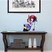 Stickalz Anime Girl w/ The Guns Sticker, Anime Decal, Anime Wall Decor Vinyl, Glass in Blue/Red | 24 H x 22 W in | Wayfair kc-0397(22x24)