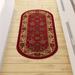 Red 60 x 0.2 in Living Room Area Rug - Red 60 x 0.2 in Area Rug - Ottomanson Ottohome Machine Washable Non-Slip Traditional Area Rug For Living Room, Hallway Runner, Entryway Rug, | Wayfair