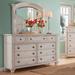 Sand & Stable™ Stratton 9-Drawer Dresser and Mirror Wood in White | 82 H x 66 W x 19 D in | Wayfair F94588850CD84B3C9734B619349CAAA9