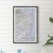 17 Stories Blue Top View - Picture Frame Graphic Art Print on Paper in Black/Blue/White | 18 H x 12 W x 1.5 D in | Wayfair