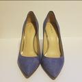 Coach Shoes | Coach Blue Suede Stilettos - Size 9 | Color: Blue/Purple | Size: 9