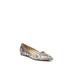 Wide Width Women's Havana Flat by Naturalizer in Tan Snake (Size 7 W)