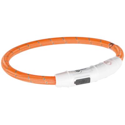 TRIXIE Hunde-Halsband USB Flash, Kunststoff-Nylon, in versch. Größen orange Hundehalsbänder Hund Tierbedarf