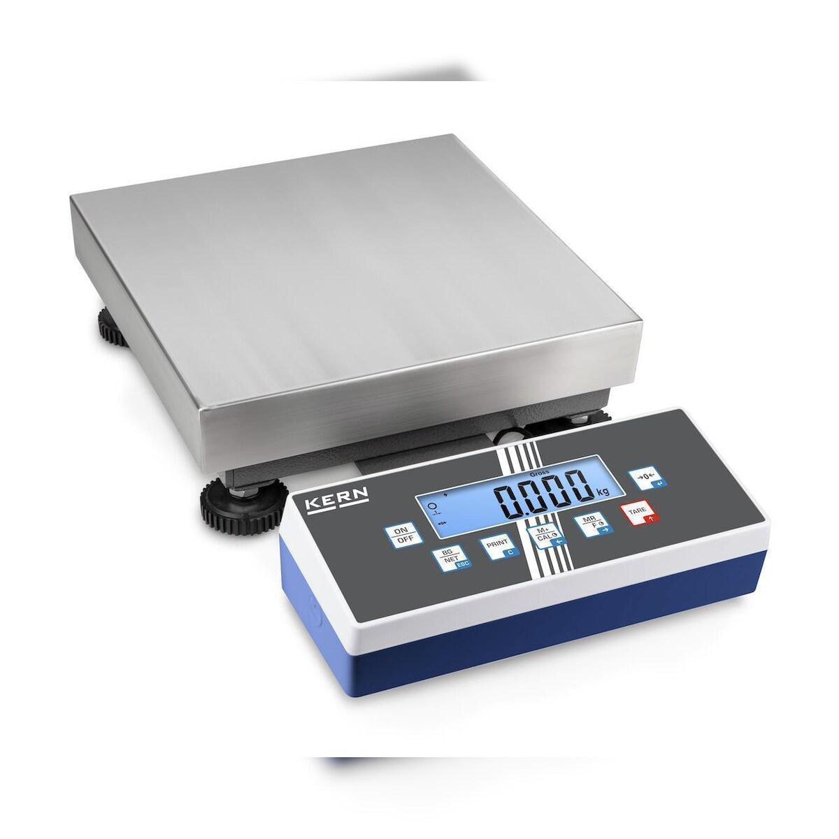 KERN Premium Zweibereichs-Plattformwaage EOC, IP 65, bis 150 kg, Wägeplatte 300 x 300 mm Image