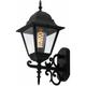 Applique led lampe d'extérieur jardin véranda cour chemin éclairage aluminium antique noir