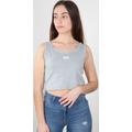 Alpha Industries Basic Crop SL Damen Tank Top, grau, Größe XL