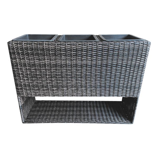 Garden Pleasure Pflanzkübel mit 3 Blumentöpfen braun, 82 cm Image