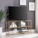 Everly Quinn Harner TV Stand for TVs up to 58" Metal in Yellow | 25 H in | Wayfair 000E29666C8C4EDC949EEDF1577E6837