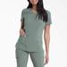 Dickies Women's Eds Essentials V-Neck Scrub Top - Olive Green Size XS (DK615)