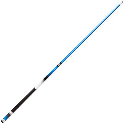 Mizerak P1881B 58" Two-Piece Neon Blue Fade Deluxe Carbon Composite Billiard / Pool Cue with MicroTac Grip