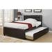 Red Barrel Studio® Platform Bed Wood & /Upholstered/Faux leather in Brown | 41 H x 80 D in | Wayfair 8274A66AC5D5433D934D92AE5A2A751E