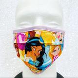 Disney Accessories | 4/$25 Disney Princesses Adult Face Mask | Color: Blue/Purple | Size: Os