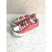 Disney Shoes | Disney Girls Red And Silver Tennis Shoes | Color: Red/Silver | Size: 4.5bb
