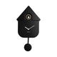 Karlsson House Cuckoo Clock-Black, ABS, 27,5 x 27,5 x 5