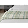 McAlister Textiles Heritage Tartan Bed Runners - For Single Double Kingsize Beds & Hotel Bedding - Duck Egg Blue 50cmx220cm - 20x87 Inches
