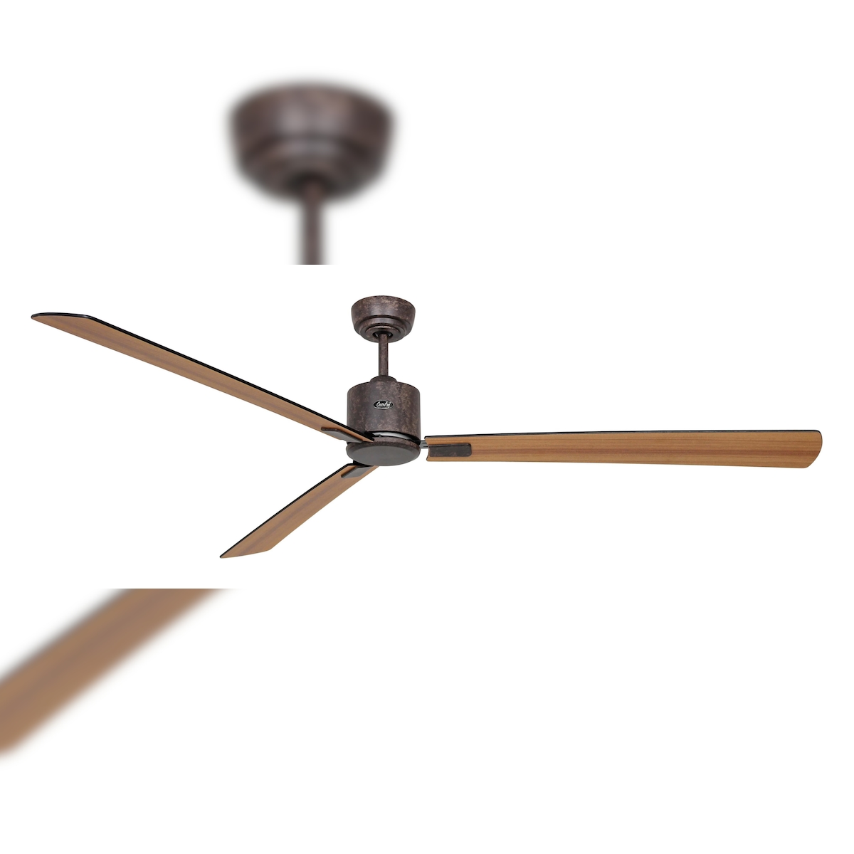 Casafan Deckenventilator Eco Neo III 180 BZ Schwarz / Teak Teak Image