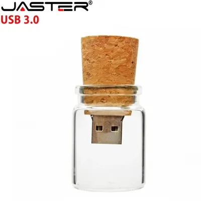 Clé USB 3.0 avec bouteille en verre LOGO gratuit 4 go 8 go 16 go 32 go 64 go 128 go haute