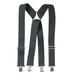 Men's Big & Tall Heavy Duty Suspenders by KingSize in Charcoal (Size 3XL)