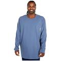 Timberland PRO Men's Base Plate Long Sleeve T-Shirt with Chest Pocket Big & Tall, Vintage Indigo, 3XL Regular