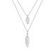 Elli Women's 925 Sterling Silver 0.001 ct Swarovski Crystals Pendant Necklace - 45cm length