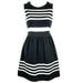 J. Crew Dresses | Like New!! J. Crew Daybreak Fit & Flare Dre | Color: Black/White | Size: S