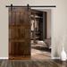 Barn Door - OrangeWinds Paneled Wood Barn Door w/ Installation Hardware Kit Manufactured Wood in Brown | 84 H x 30 W in | Wayfair OW-D2-DB-30