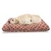 East Urban Home Ambesonne Abstract Pet Bed, Retro Design Elements In Irregular Shapes Fruit Like | 24 H x 39 W x 5 D in | Wayfair