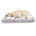 East Urban Home Ambesonne Dachshund Pet Bed, Pet Lover Simplicity Sausage Dog w/ Hearts & Dots | 24 H x 39 W x 5 D in | Wayfair