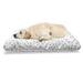 East Urban Home Ambesonne 90S Pet Bed, Colorful Mosaic Pattern w/ Geometric Shapes In Memphis Style Doodle Print | 24 H x 39 W x 5 D in | Wayfair